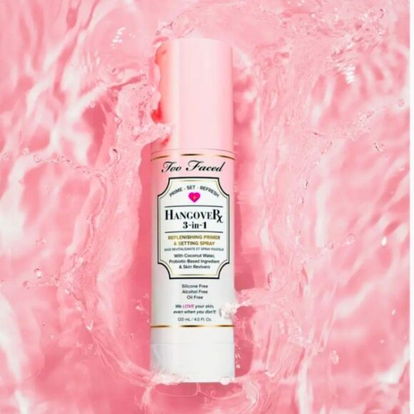 Too Faced Hangover 3-In-1 Replenishing Primer &  Setting Spray - Picture 2 of 6